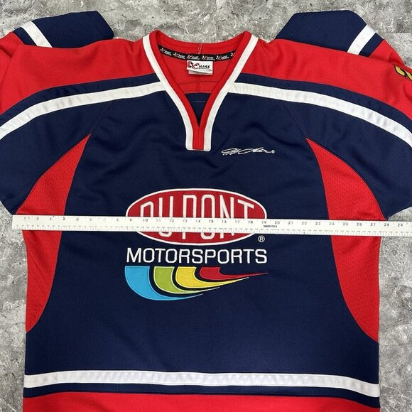 Vintage JEFF GORDON Chase Authentics #24  Du Pont Motorsports Hockey Jersey XL - Picture 4 of 5